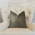 thumbnail image 2 of Plutus Brands Vibrant Tazanite Blue and Brown Handmade Luxury Pillow, 2 of 3