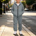 thumbnail image 3 of OGLCCG Boys Outfit Sets,Boys Fleece Jogger Set,Cozy Soft Full Zip Hoodie and Sweatpants,2 Piece Sweat Suits,Size 6, 3 of 8