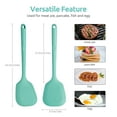thumbnail image 4 of 600°F Heat Resistant Silicone Turner: U-Taste 13.6in Solid Kitchen Spatula Flipper, BPA Free Flexible & Thin Rubber Seamless Cooking Utensil for Flipping Egg, Pancake in Nonstick Cookware (Aqua Sky), 4 of 9