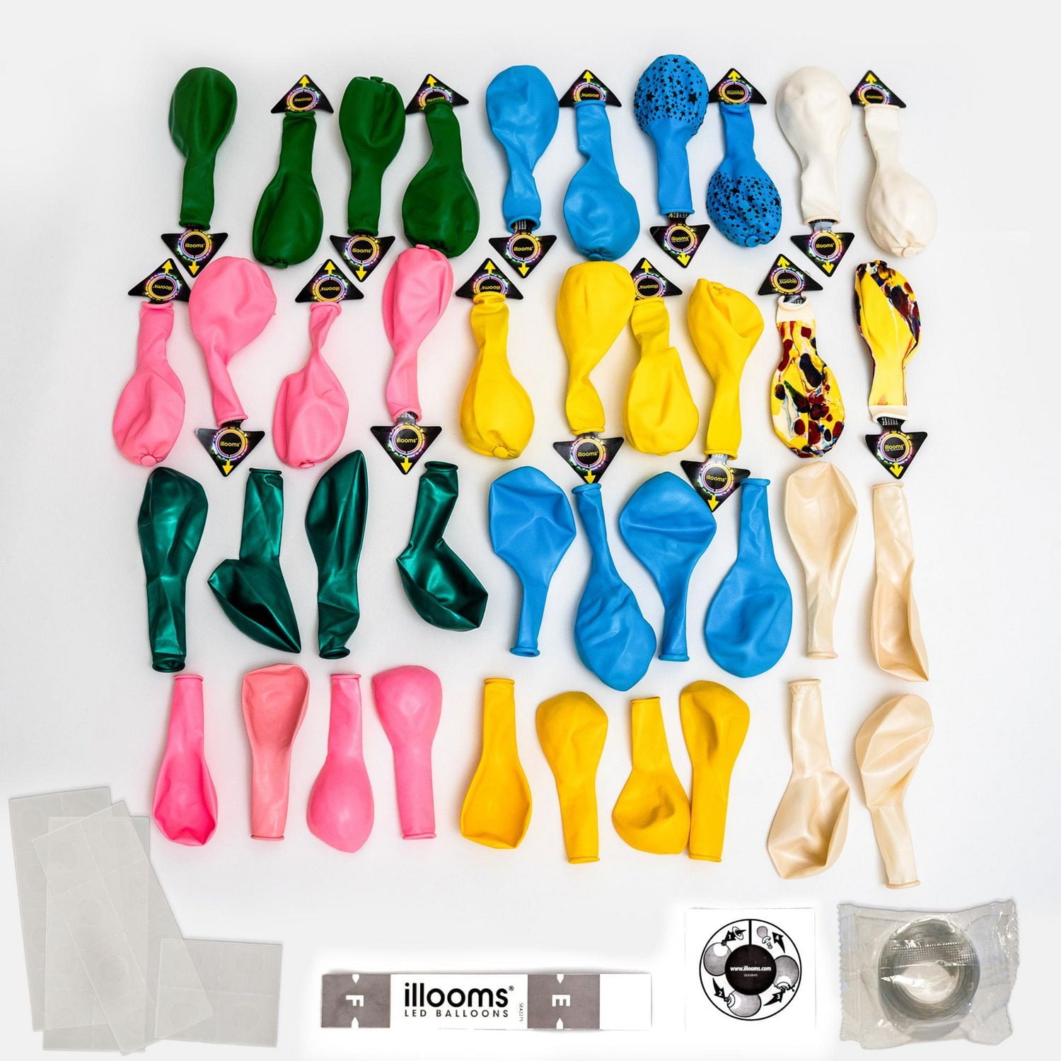 illooms Rainbow Garland 40Pk