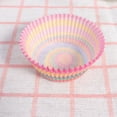 thumbnail image 4 of FELTECHELECTR 100 envoltorios para cupcakes resistentes al aceite, moldes de papel de colores arcoíris para cupcakes, envoltorios para postres, soporte para pasteles resistente a la grasa., 4 of 6