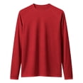 thumbnail image 5 of GEWSEY Men's Long Sleeve Shirts UPF 50+ UV Sun Protection Athletic Shirts for Hiking Running Workout Rash Guard (Red, XL), 5 of 5