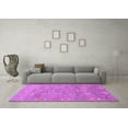 thumbnail image 3 of Ahgly Company Indoor Square Oriental Purple Traditional Area Rugs, 8' Square, 3 of 4
