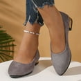 thumbnail image 2 of Flat Shoes for Women Slip On Comfortable Walking Ballerina Shoes Casual Shoes For Work Dating And Leisure Comfortable On Design With Closed Toe And Block Heel, 2 of 8