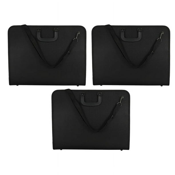 3X A3 Portafolio Carpeta Desplegable Organizador de Archivos Office Document Carry Case