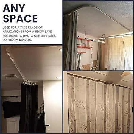 Ceiling Curtain Track Mount For Rail With System Rv Bendable Room Divider Curtains 3 Meters Canada Ceiling Curtain Track, Room Divider Curtain Track