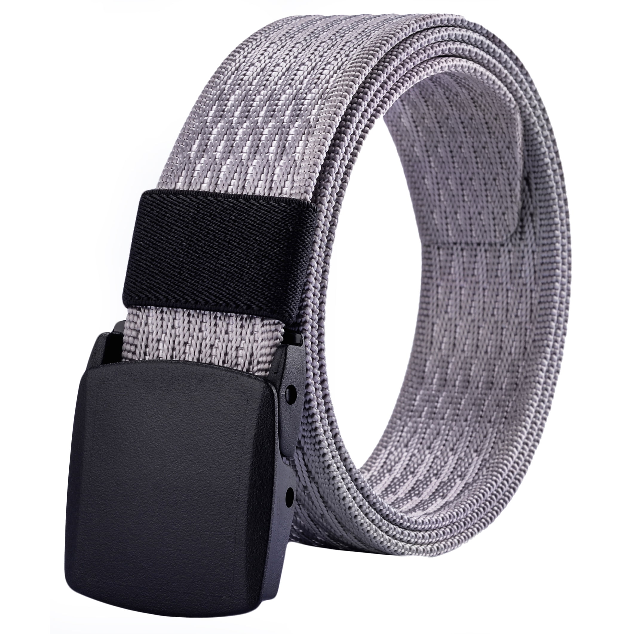Ayli_AsYouLikeIt Men's Casual Dress Belt No Metal Parts Plastic