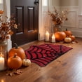 thumbnail image 6 of Euahivb Halloween Spider Web Bath Mat 23.6×15.8 Inch Soft Polyester Gothic Floor Rug Spooky Bathroom Doormat for Tub Shower Bedroom Doorway Fall Decor, 6 of 9