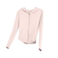 thumbnail image 4 of Girl's UPF 50+ Sun Protection Hoodie Shirt Kids UV Long Sleeve Quick Dry Zip Hoodies Jacket Athletic Hiking Swim Shirts With Pockets, 4 of 6