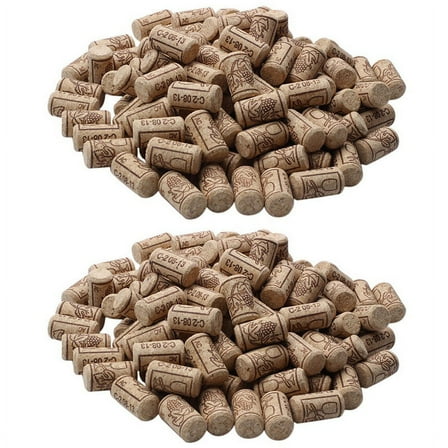 200Pcs Wine Cork Reusable Functional Portable Sealing Wine Cork Wine Bottle Cover for Bottles Wine,200 x Wine cork,wood color