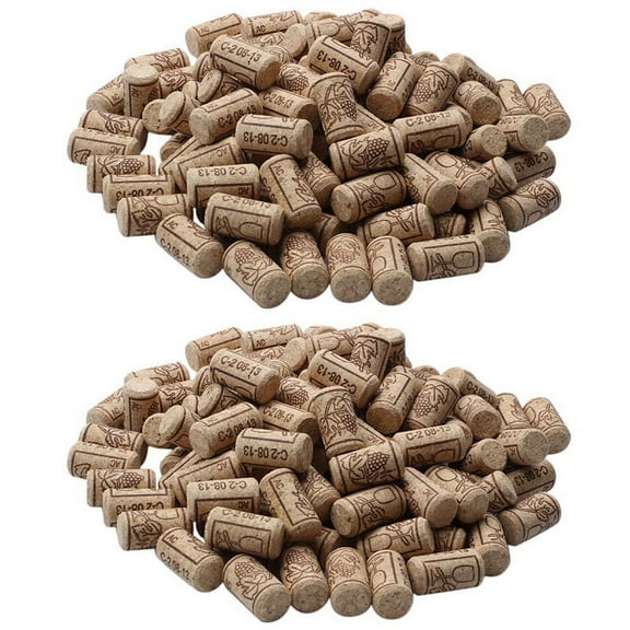 200Pcs Wine Cork Reusable Functional Portable Sealing Wine Cork Wine Bottle Cover for Bottles Wine,200 x Wine cork,wood color