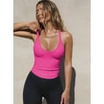 thumbnail image 2 of Silver Basic Women's Slim Fit Vest Tops Y2K Sexy Knitted Tank Tops Strap Camisole M,Rose-1, 2 of 4