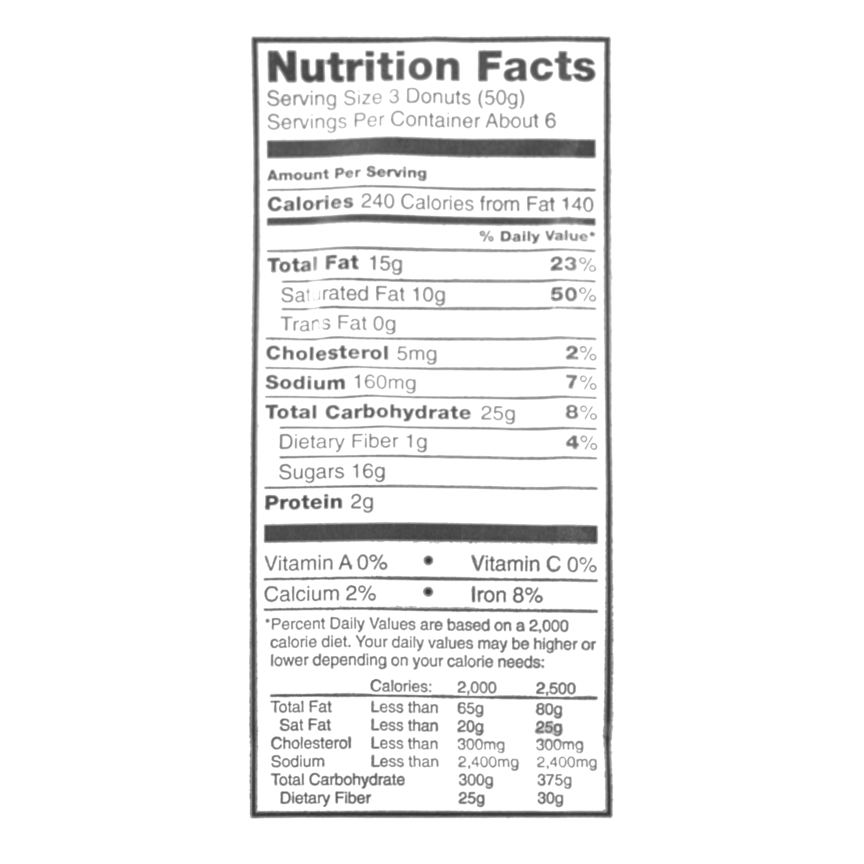 Chocolate Donut Nutrition Facts Besto Blog