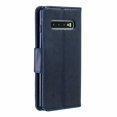 thumbnail image 2 of Allytech Galaxy S10 Case, Slim Fit PU Leather Folio Butterfly Embossed Shockproof Wrist Hand Strap Flip Cards Holder Wallet Case TPU Back Cover for Samsung Galaxy S10,Blue, 2 of 8
