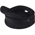 thumbnail image 4 of YooGuoGuo Black Newsboy Hats for Women with Colorful Chain Trendy Fiddler Sailor Cap Baker Boy Peaked Beret Hat, 4 of 5