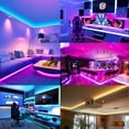thumbnail image 4 of GPED 50ft LED Strip Light, RGB 5050 SMD, Color Changing, Remote Controlled, Bluetooth APP Control, 4 of 8