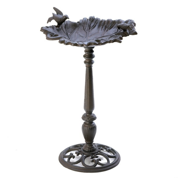 Garden Bird Baths, Antique Bird Bath, Cast Iron Ground Stand Modern