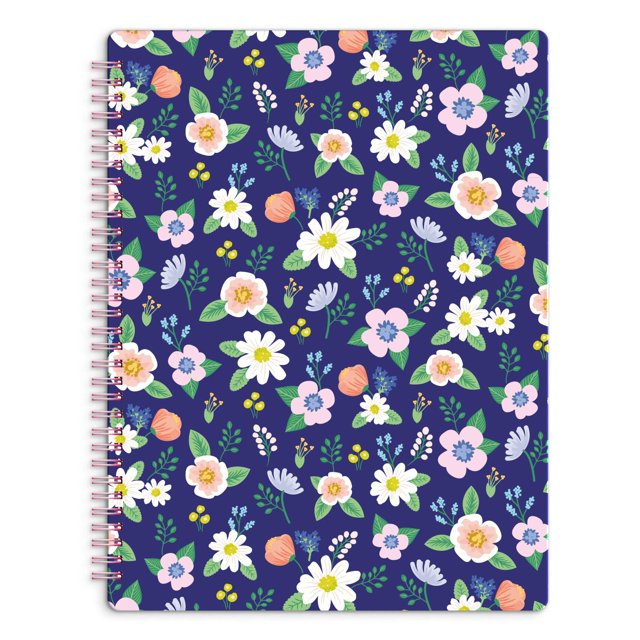 Sweetzer & Orange S&O Lindos Cuadernos En Espiral - Cuaderno En Espiral Con Rayas Universitarias Y Bolsillos - Cuaderno De Tapa Dura Para Mujeres - Lindos Cuadernos Para La Escuela Y El Diario - 80 Pá