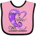 thumbnail image 3 of Inktastic Care, Support, Cure- Alzheimers Awareness Boys or Girls Baby Bib, 3 of 4