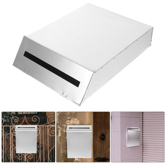 IBASETOY  Outdoor Mailbox with Rustic Style and Stable Security for Home