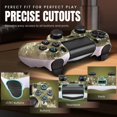 thumbnail image 3 of Controller Skins for PS4 - Silicone Protector Case Skin for Playstation 4 Controller Compatible with PS4 Slim / PS4 Pro Controller, Camo Mosaic Brown Cover for PS4 Controller with Thumb Grip Caps, 3 of 7