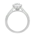 thumbnail image 4 of Unique Moments 1 Ctw Lab Grown Diamond Cushion Bridal Set in 14K White Gold, 4 of 5