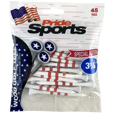 UPC: 0048929209036 | PrideSports 3-1/4  Stars and Stripes Tees  White PS31445STAR