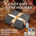 thumbnail image 3 of Sunbeam Electric Heated Throw Blanket Oversize Grey stone Microplush 4 Heat Settings, 3 of 13