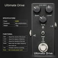 thumbnail image 1 of Effet de Guitare Portable Pédale de Distorsion Delay Chorus Trémolo Numérique Overdrive, 1 of 10
