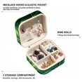 thumbnail image 2 of Tropical Jungle Leaves Decorative Square Travel Portable Jewelry Display Box - Earring Organizer, Necklace and Bracelet Storage Case for Girls and Women, 2 of 6