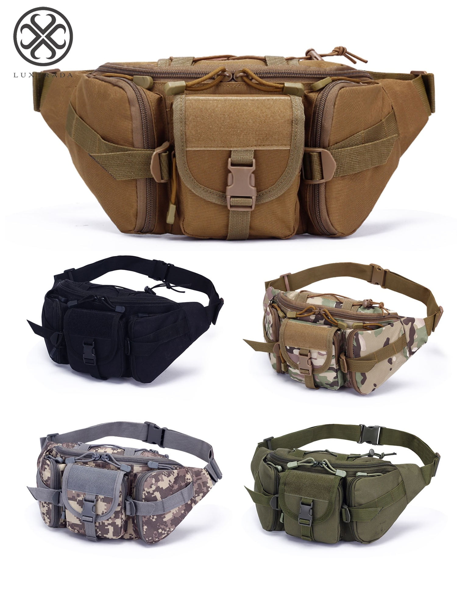 Tactical Waist Bags Outdoor Military Fanny Pack Camping Hiking Messenger Pocket