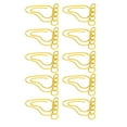 thumbnail image 4 of Paper Clip Set, Multipurpose Electroplating Portable Foot Shape Paperclips  for School for Document File Red,Yellow,Pink, 4 of 7