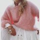 thumbnail image 2 of Suéter de mohair de Amoy Factory para mujer, estilo europeo y americano, para primavera y otoño, informal, de punto, de gran tamaño, 2 of 4