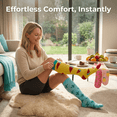 thumbnail image 4 of NICELF Compression Socks for Women & Men, 20-30 mmHg Knee High Stockings, 4 Pairs Support Circulation Socks for Nurse, Travel, Athletic, Cycling, 4 of 8