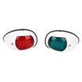 thumbnail image 2 of Filfeel Boat Light 2Pcs Signal Lamp Red Green LED Waterproof Boat Navigation Light DC12V 3W For Night Fishing, 2 of 8