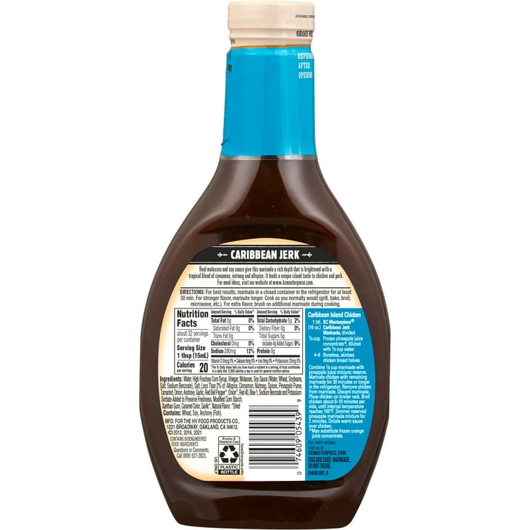 KC Masterpiece Caribbean Jerk Marinade, 16 Ounces