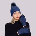 thumbnail image 5 of WonderWiz Comfy Cold Weather Christmas Lightweight Beanie Hat Knitted Slouchy Fall Basic Hat Navy One Size, 5 of 6