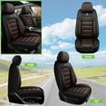 thumbnail image 2 of AFUNTIO Seat Covers for Kia 99% Models,2PCS Leather Car Seat Cushions,Waterproof Car Sit Protectors,Nonslip Interior Accessories(Black and Coffee), 2 of 6
