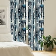 thumbnail image 4 of Ambesonne Space Curtains 2 Panel Set, Rockets Planets Astronauts, Pair of - 28" x 84", Blue Indigo Dark Coral, 4 of 4