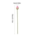 thumbnail image 3 of Artificial Lotus Buds Floral Stem Decorative Fake Lotus Plant, Realistic Vase Display Pond Decoration For Home Office Living Room Garden Wedding Photography Background Table Arrangement Use, 3 of 6