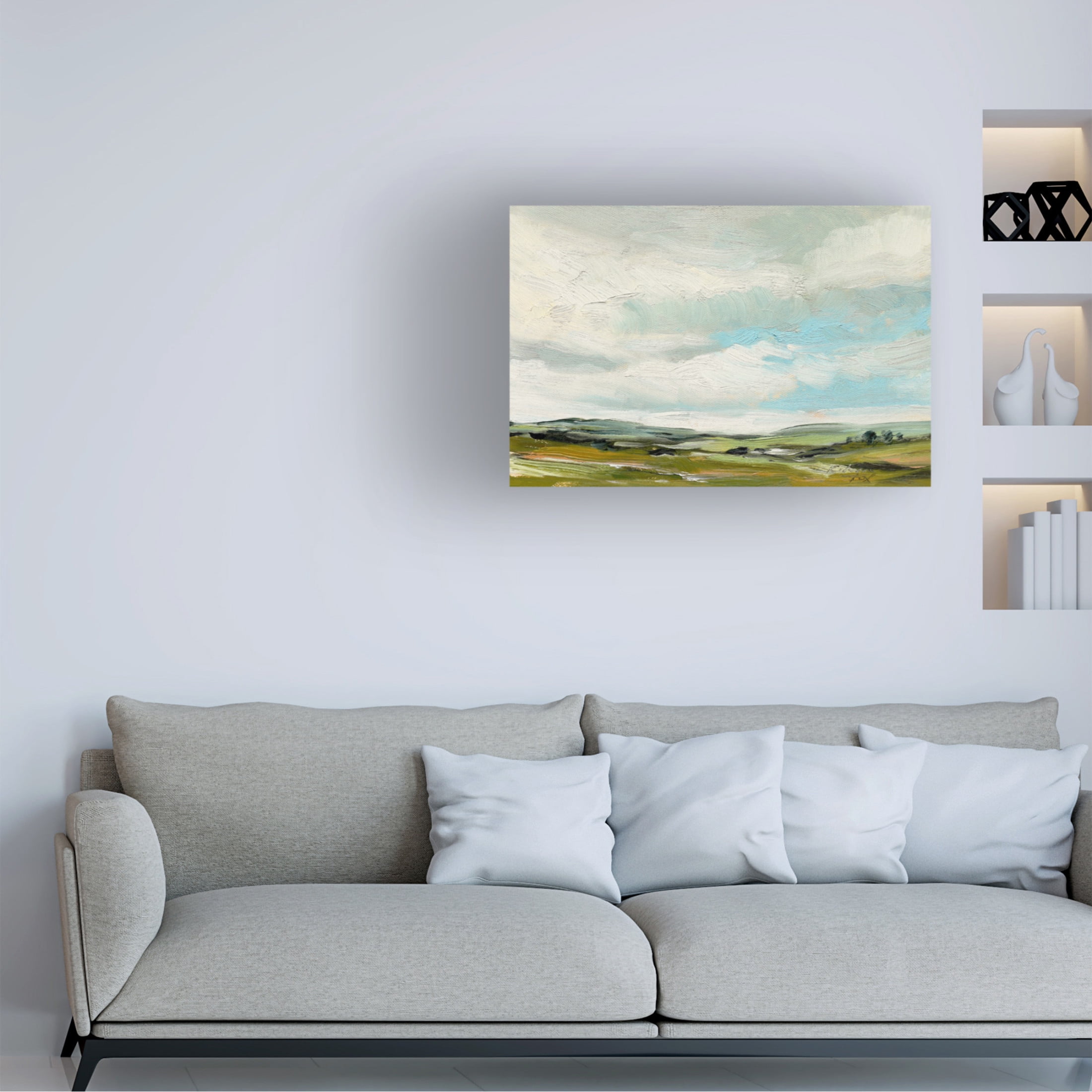 Canvas Wall Art - Rebecca Fox 'Countryside' Wall Art for Living Room, Bedroom, or Office Décor by Trademark Fine Art - 32 x 22 Inches