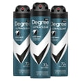 thumbnail image 1 of Desodorante antitranspirante en aerosol seco Degree Men 110 ml (paquete de 3), 1 of 9