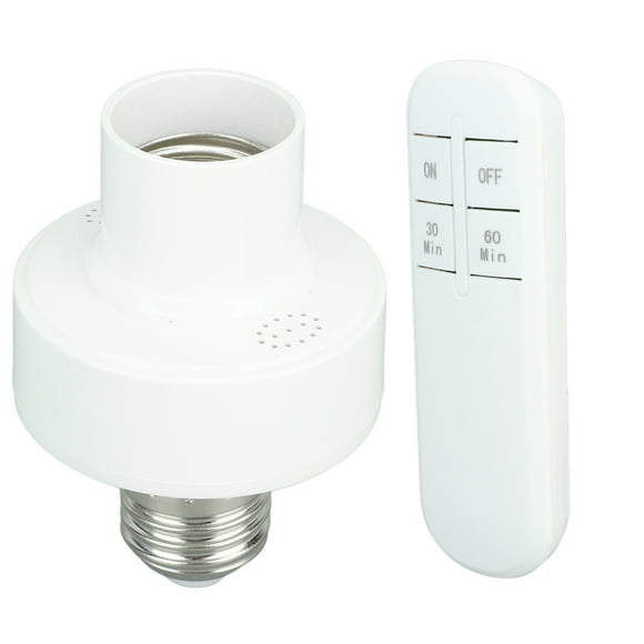 Wireless Light Bulb Socket,Remote Control Light Bulb Wireless Lamp Socket Remote Control Light Bulb Socket Luxury Finish