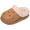 Coffee, variant on Quealent Kids Girls Boys Fur Lined Clogs Toddler Fuzzy Slippers | Warm Faux Fur Inside, Non-slip Sole, Winter Gifts, Cozy, Lightweight, Indoor and Outdoor (2, Coffee)
