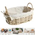 thumbnail image 3 of Handmade Rattan Storage Basket Toys Snacks Storage Bins Decorative Baskets for Tabletop Kitchen Bedroom Living Room, 3 of 9
