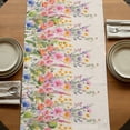 thumbnail image 5 of Table Runners 120 Inches Long Dress Scarves, Pink Flowers Farmhouse Coffee/Dining/Kitchen Table Runner for Living Room, Spring Floral Daisy Vintage Pastoral Botanical 13x120 Inch, 5 of 9