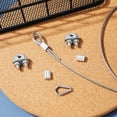 thumbnail image 4 of Raindrops Plated Silver Stainless Steel Cable Wire Rope for Clothes Line and Picture Hanging Heavy Load Capacity, 4 of 7