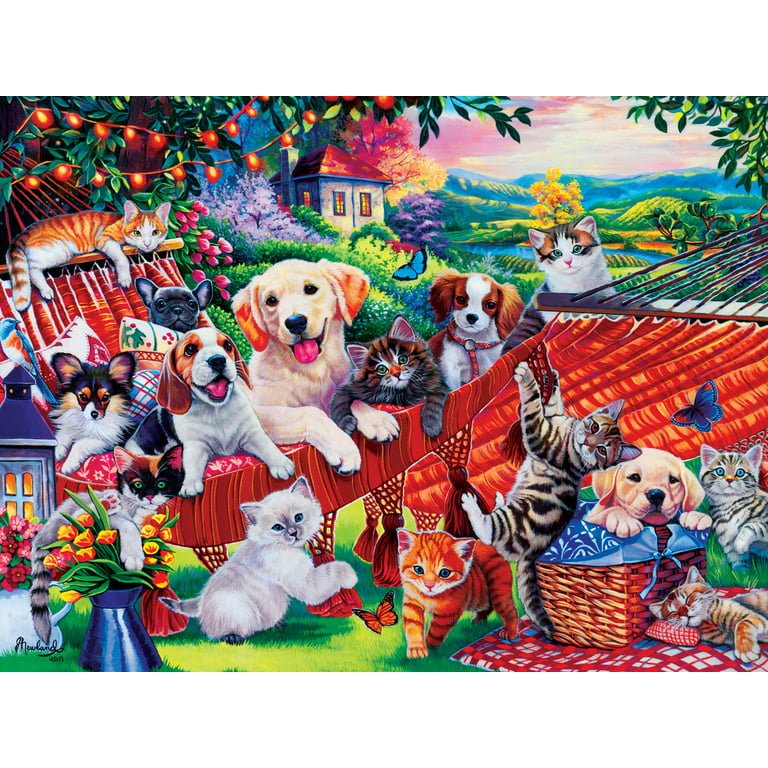 Old Town Pet Contest 300 Large Piece Jigsaw Puzzle
