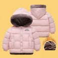 thumbnail image 6 of Cethrio Girls Winter Coats Size 7-8T, Long Sleeve Full Zip Fleece Lining Warm Winter Jackets with Hood Pink, 6 of 7