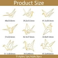 thumbnail image 2 of 9pcs 1.6x1.6 Inch Origami Crane Stickers Thousand Paper Cranes Self Adhesive Gold Stickers Cranes Theme Metal Gold Stickers for Scrapbooks DIY Resin Crafts Phone Water Bottle Decor, 2 of 7